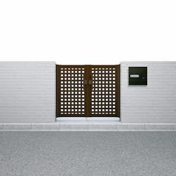 シンプレオ門扉　11型　両開き　埋込仕様  ０７・１２